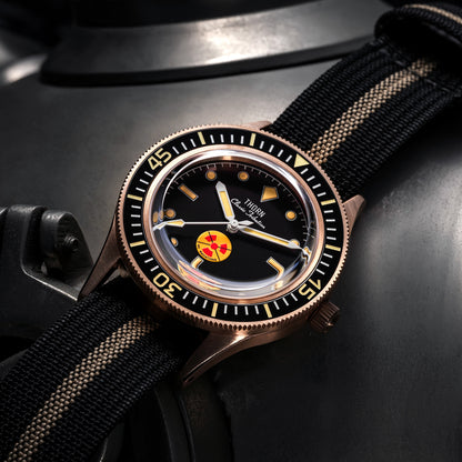 Thorn Vintage 50-Fathoms No-Rad Bronze Dive Watch