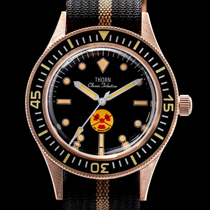 Thorn Vintage 50-Fathoms No-Rad Bronze Dive Watch