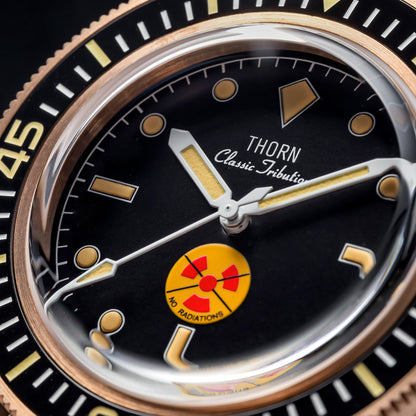 Thorn Vintage 50-Fathoms No-Rad Bronze Dive Watch
