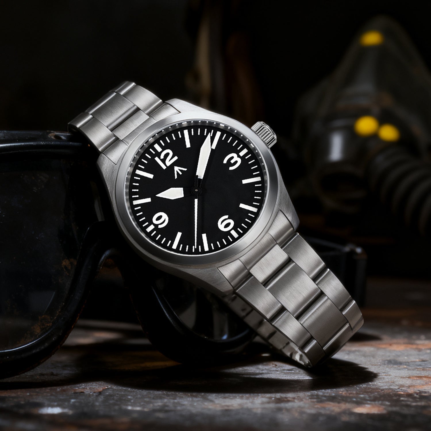 Militado 38mm Military Watch Vintage Field Watch 369 Dial Ml08