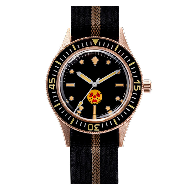 Thorn Vintage 50-Fathoms No-Rad Bronze Dive Watch