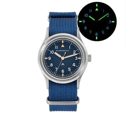 Militado 36mm Retro Military Watch Vh31/Vh65 Sweeping Hand Ml14 V2