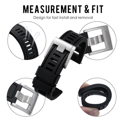 Premium Grade Rubber Dive Watchband