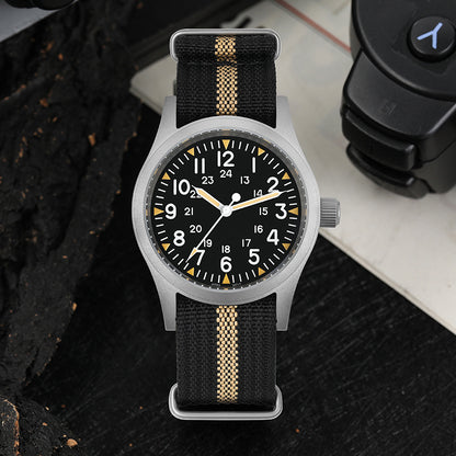 Militado 38mm Sapphire Crystal Pilot Field Watch ML05