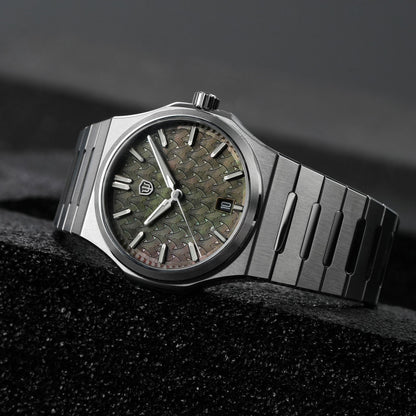 Watchdives WDC0001 PREMIER black dial automatic watch with stainless steel bracelet
