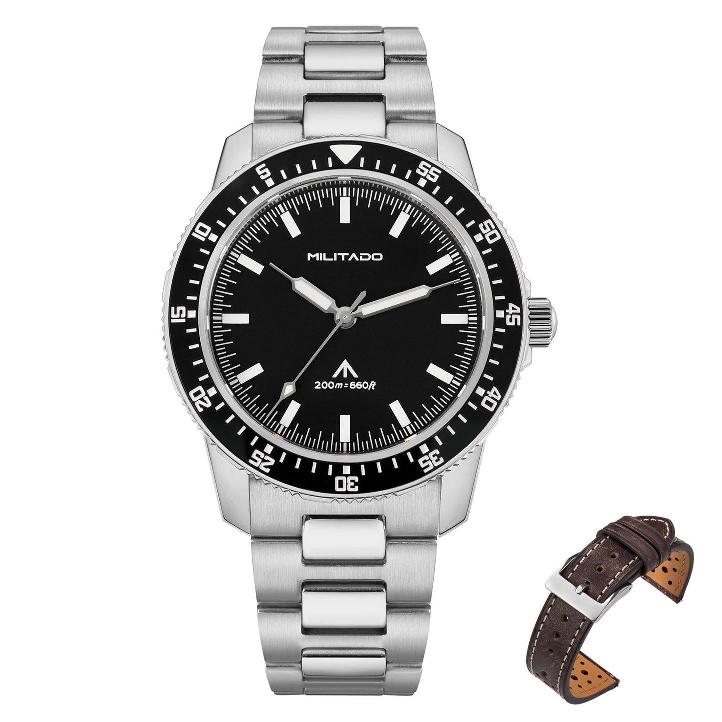 Militado 39.5mm Men Watch VH31 Sweeping Movt ML25