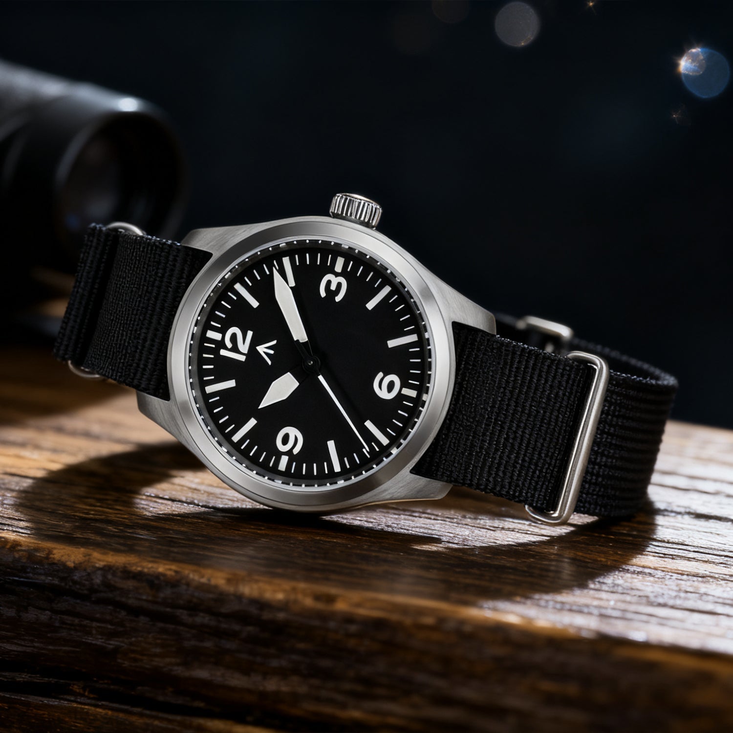 Militado 38mm Military Watch Vintage Field Watch 369 Dial Ml08