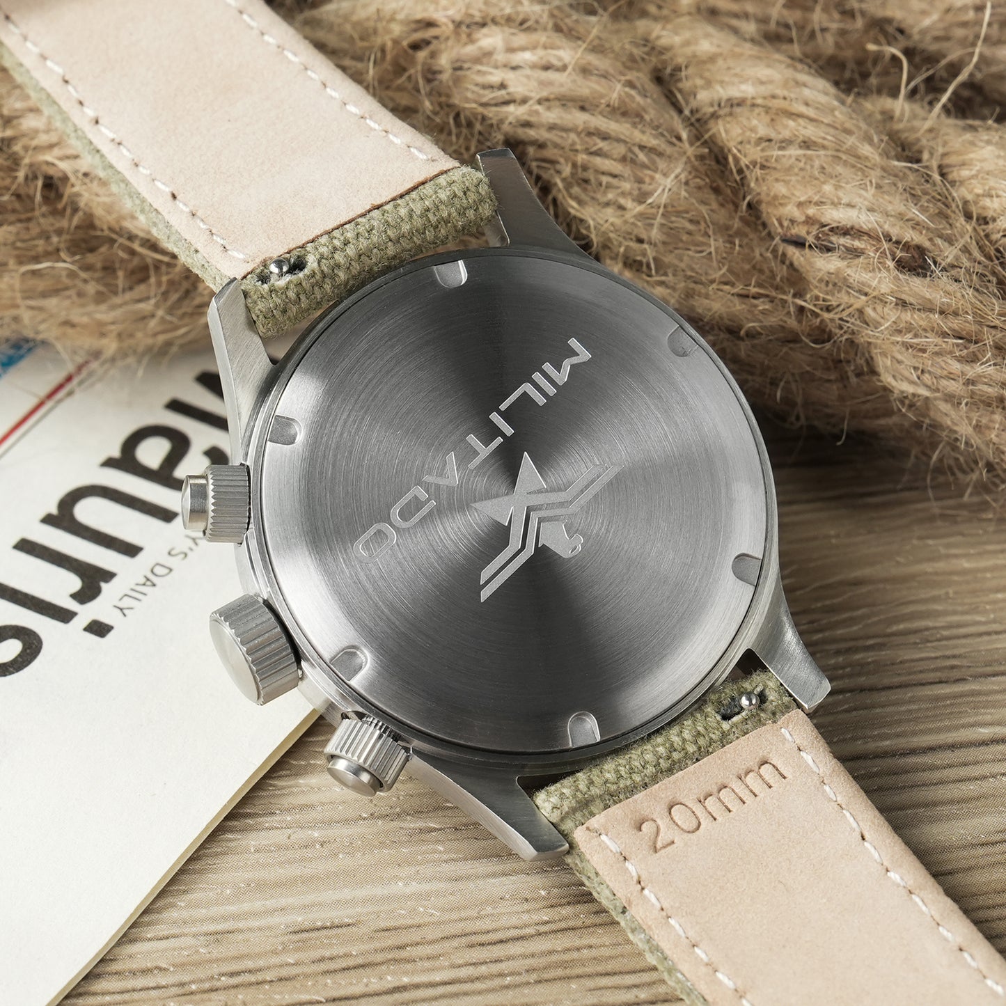 ★New Arrival★ Militado Retro 39mm Chronograph Watch Ml1868-3