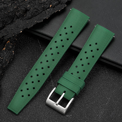 Premium-Grade Tropical FKM Rubber Watch Strap