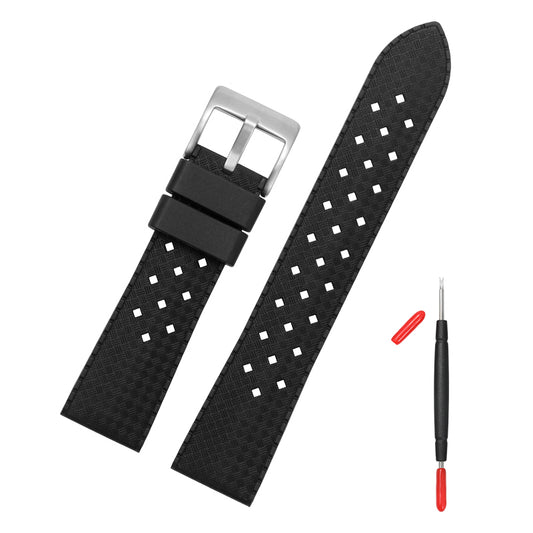 Tropic Soft Silicon Rubber Dive Watch Strap