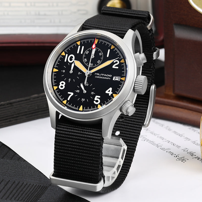 Militado Retro VK67 Quartz Chronograph Watch - 3 Dial