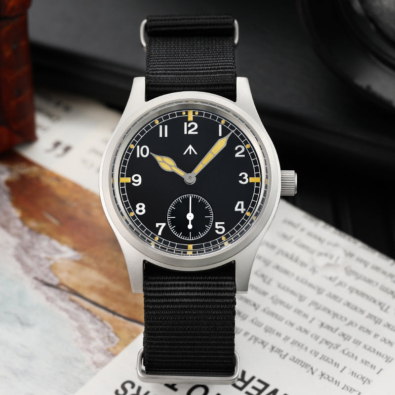 Militado 36mm D12 Quartz Field Watch - Cathedral Hands