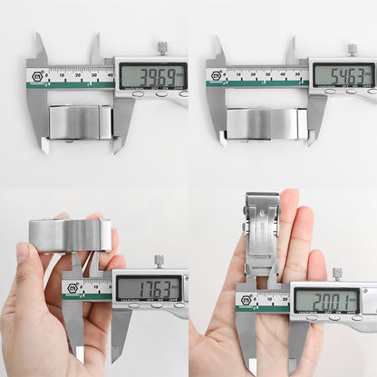 316L Stainless Steel 18mm 20mm 22mm Entendable Adjustable Folding Watch Buckle