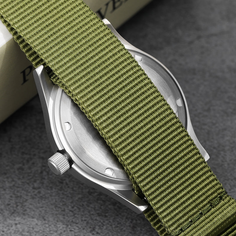 Militado 36mm D12 Quartz Field Watch - Cathedral Hands