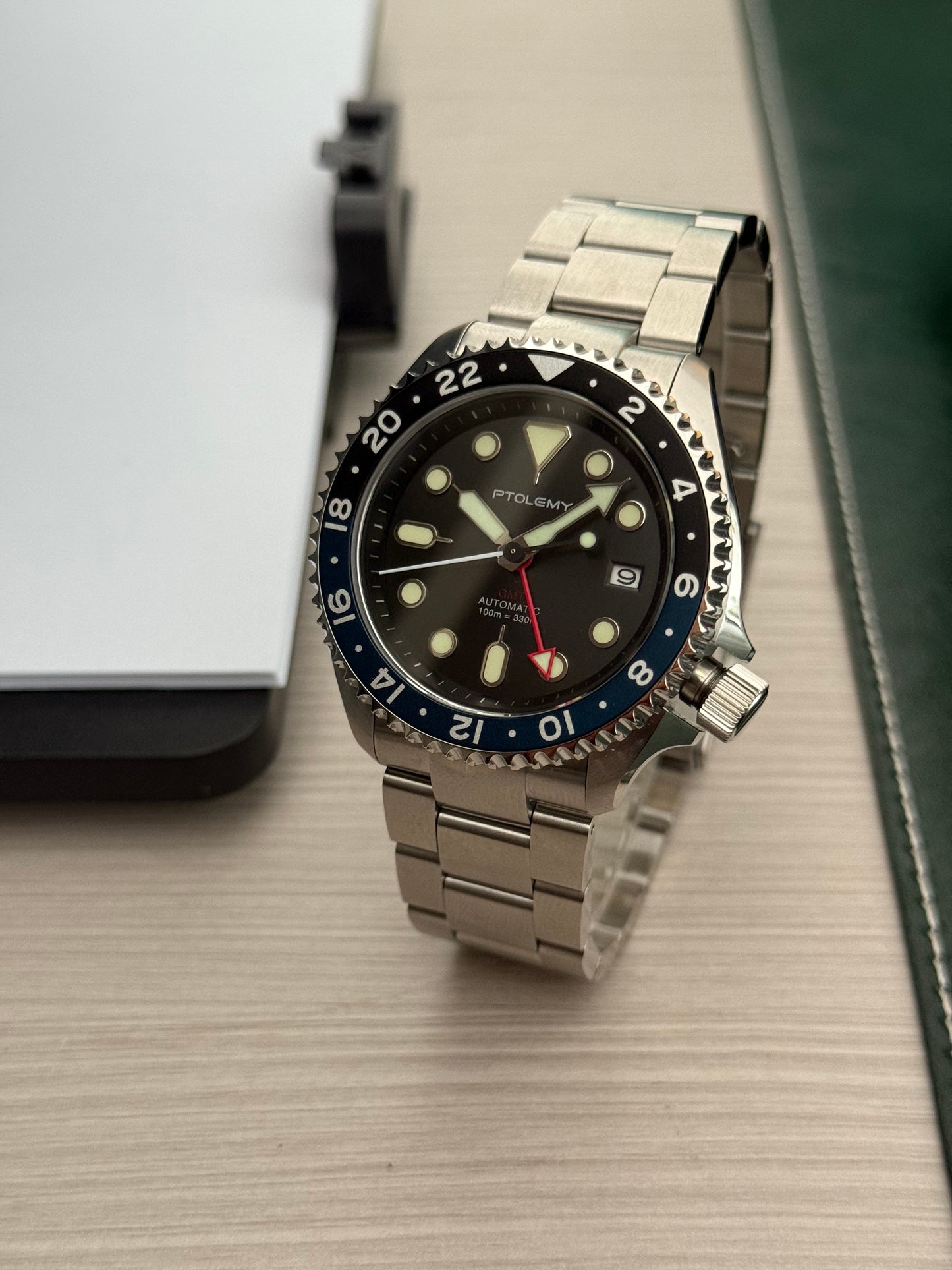 PTOLEMY 44.8mm NH34 Automatic Dive Watch