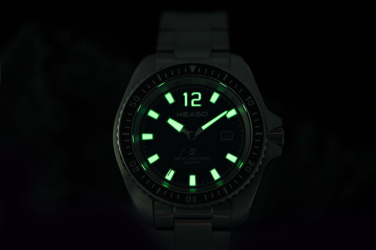 ★New Arrival★KEASO 39mm Quartz Diver Men Watch