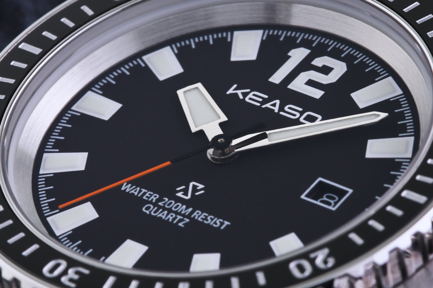 ★New Arrival★KEASO 39mm Quartz Diver Men Watch