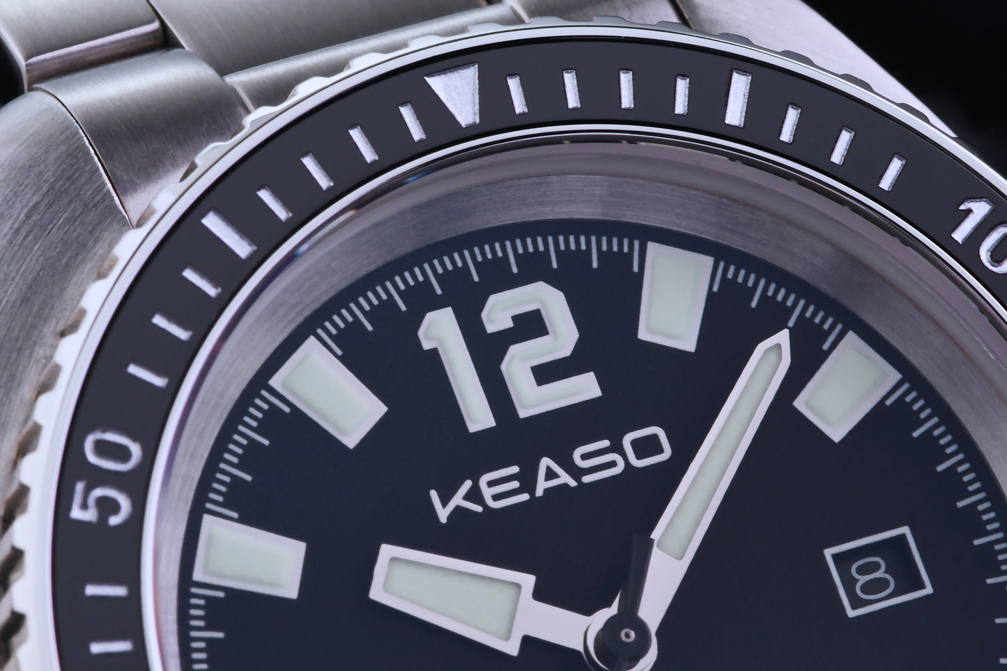 ★New Arrival★KEASO 39mm Quartz Diver Men Watch