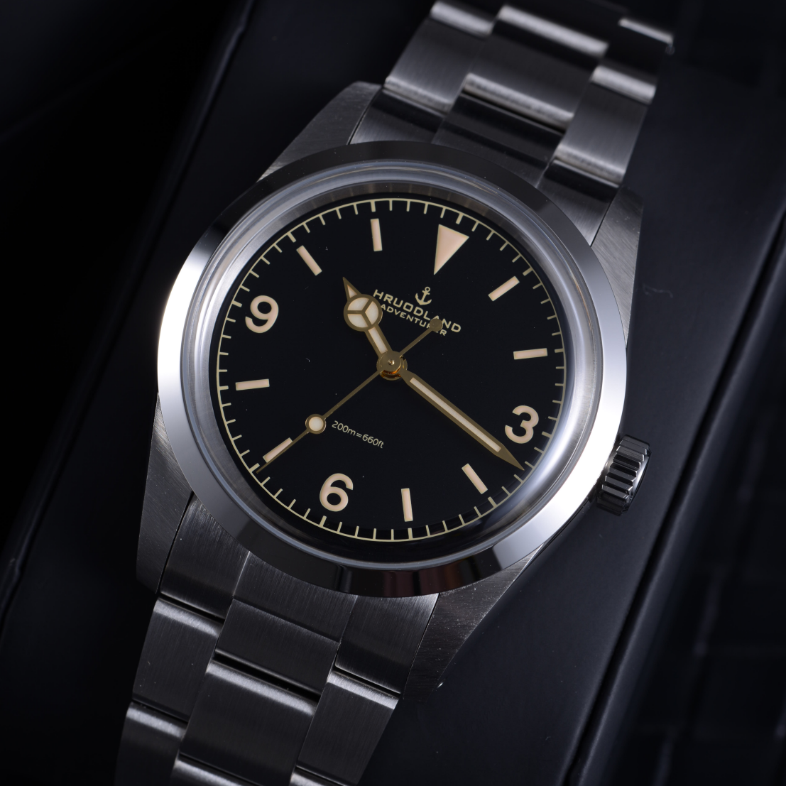 Hruodland 36mm NH38 Vintage Men Watch F029