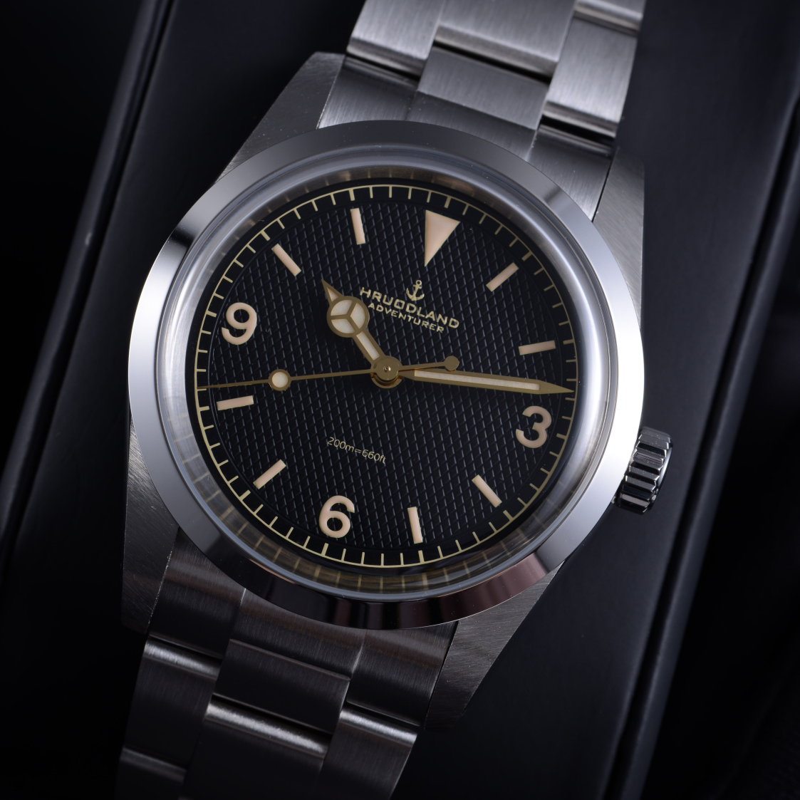Hruodland 36mm NH38 Vintage Men Watch F029