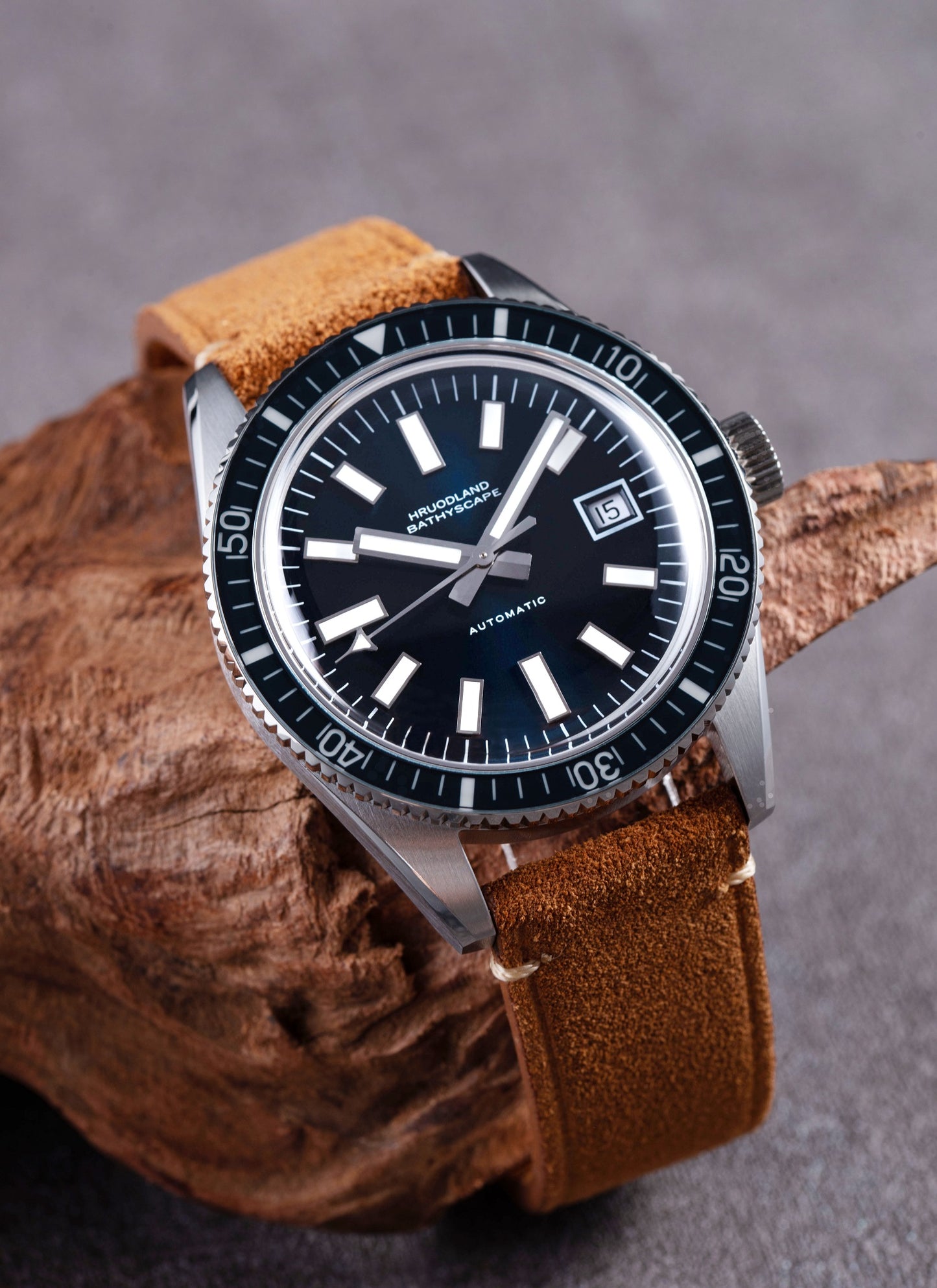 Hruodland 40mm Vintage Diver Watch F031