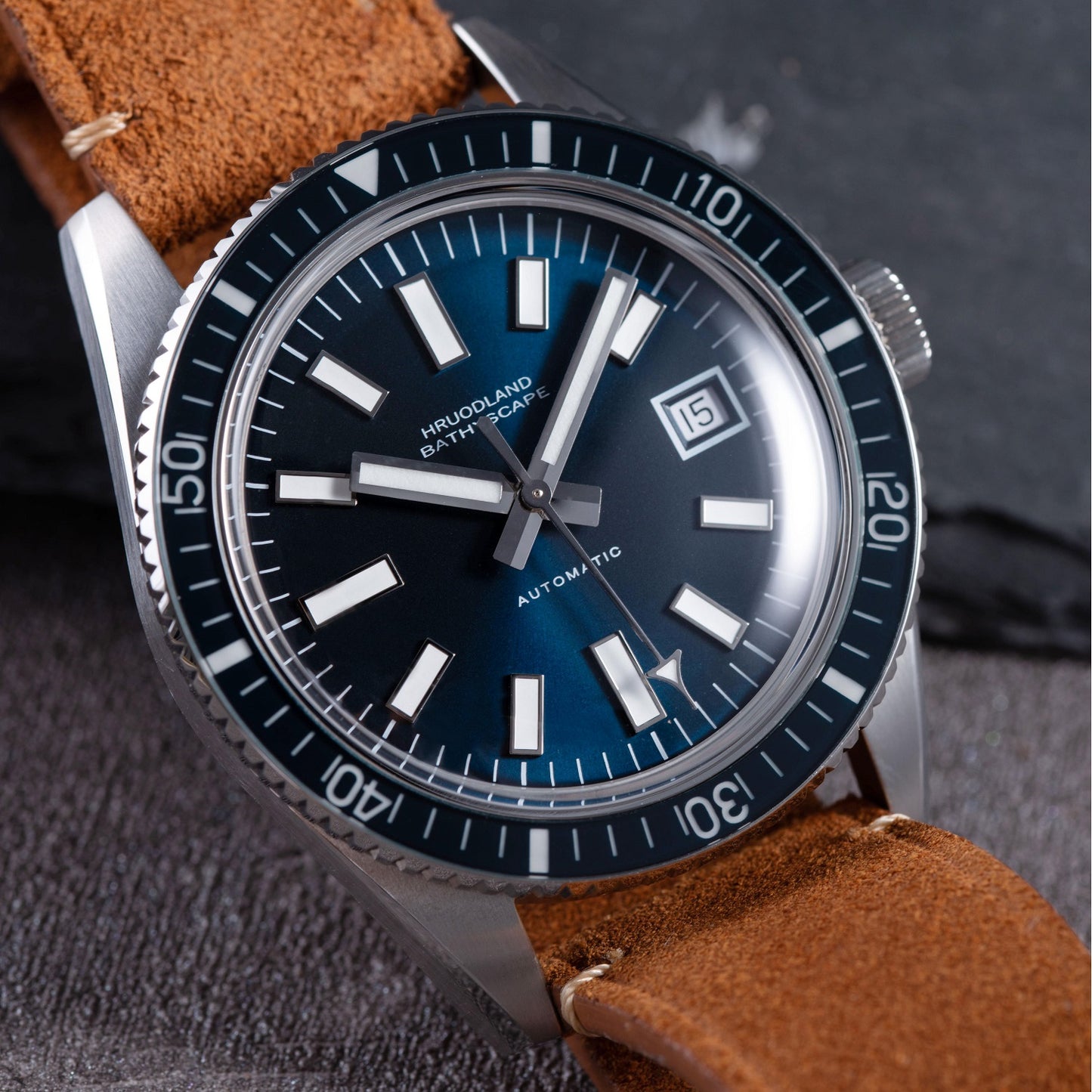 Hruodland 40mm Vintage Diver Watch F031
