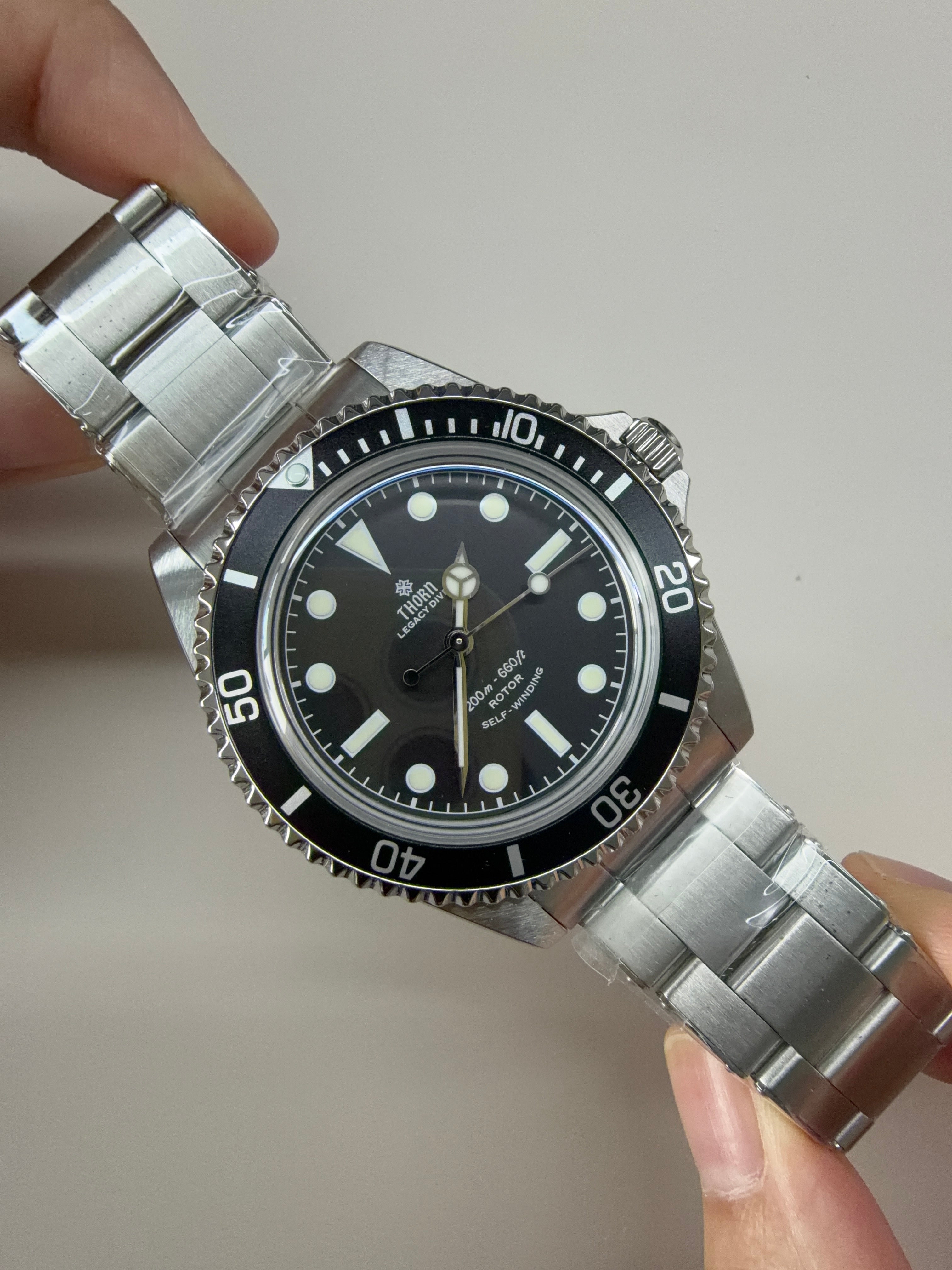 Thorn T023 40mm PT5000 Automatic Mechanical Dive Watch – Vintage