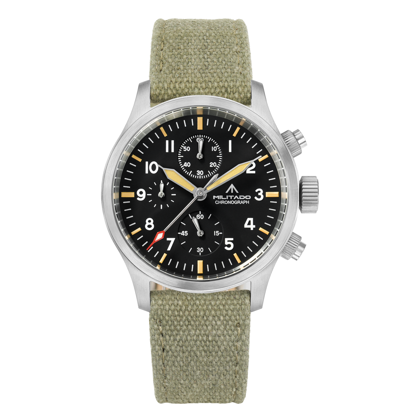 ★New Arrival★ Militado Retro 39mm Chronograph Watch Ml1868-3