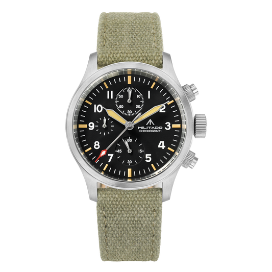 ★New Arrival★ Militado Retro 39mm Chronograph Watch Ml1868-3