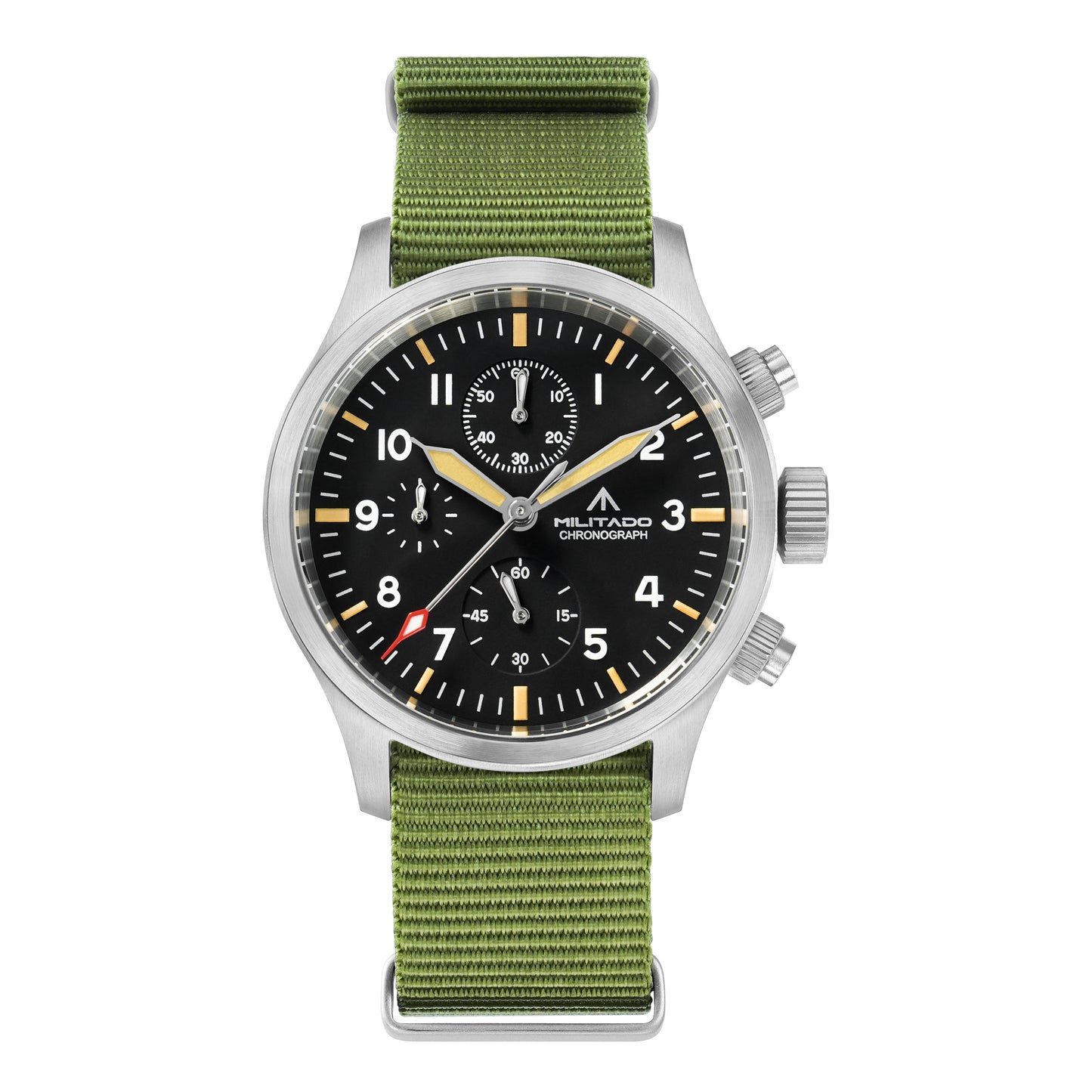 ★New Arrival★ Militado Retro 39mm Chronograph Watch Ml1868-3