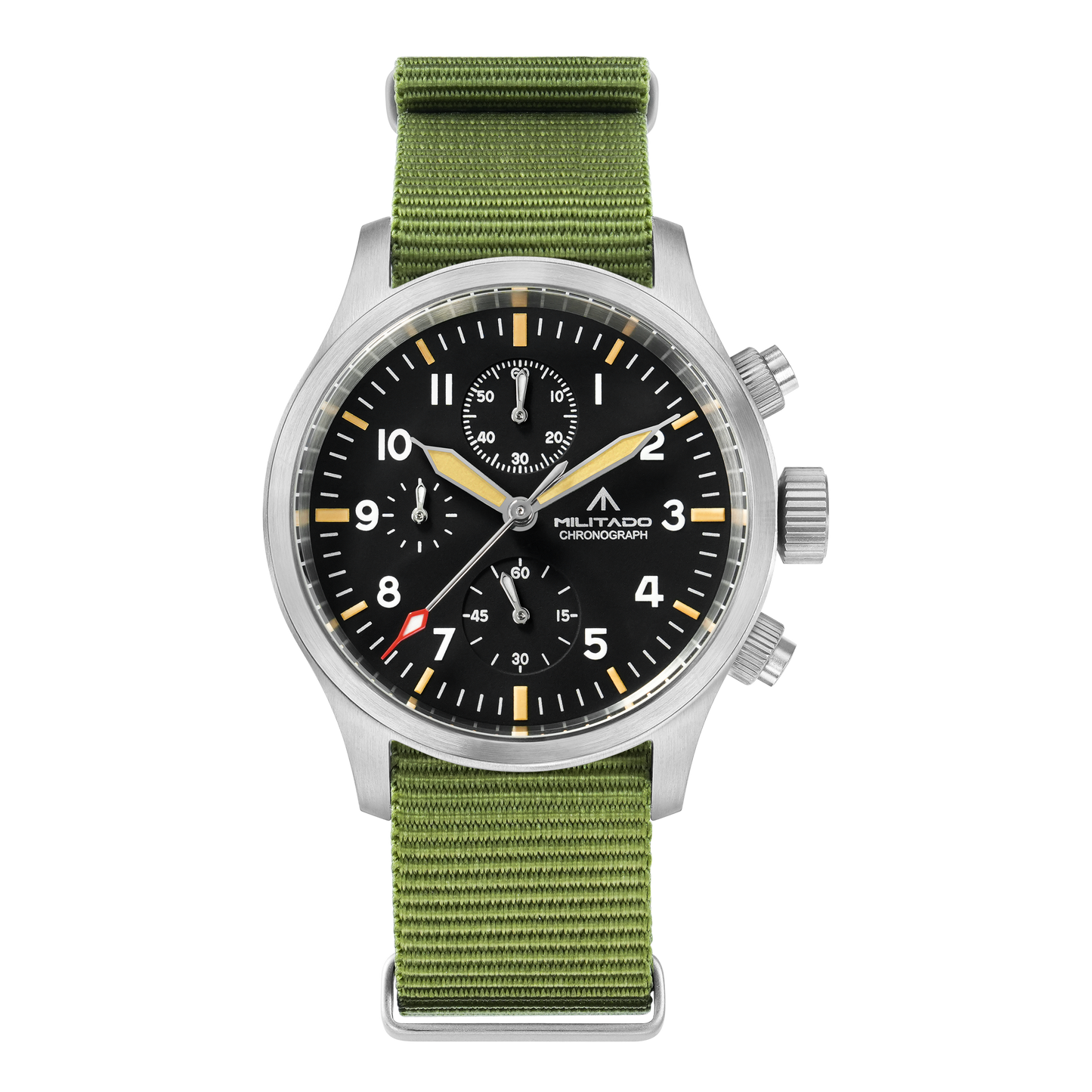 ★New Arrival★ Militado Retro 39mm Chronograph Watch Ml1868-3