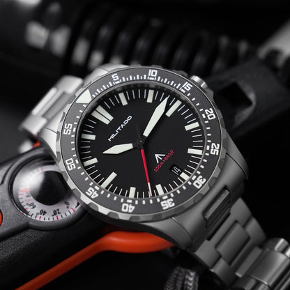 Militado 39mm Dive Watch Sapphire Crystal Military Watch ML16