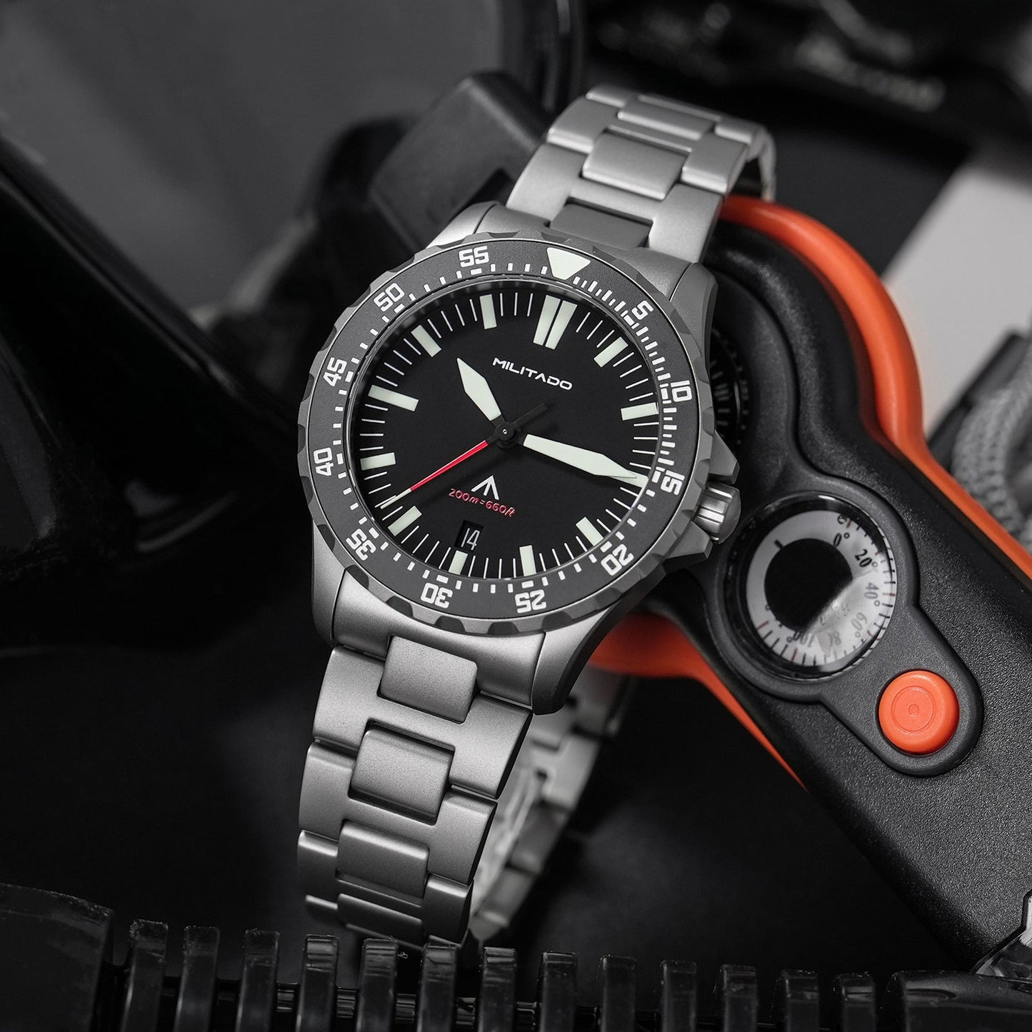 Militado 39mm Dive Watch Sapphire Crystal Military Watch ML16