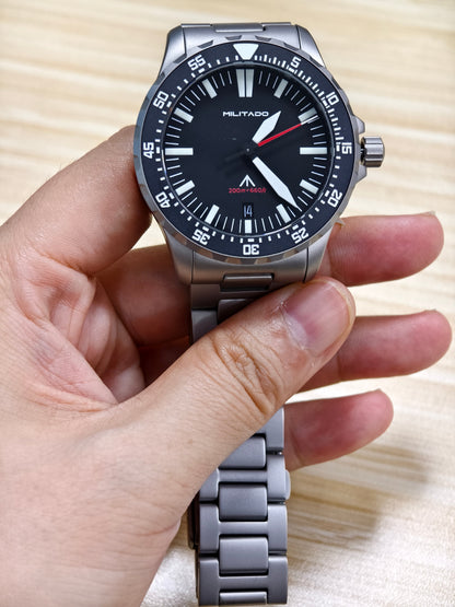 Militado 39mm Dive Watch Sapphire Crystal Military Watch ML16