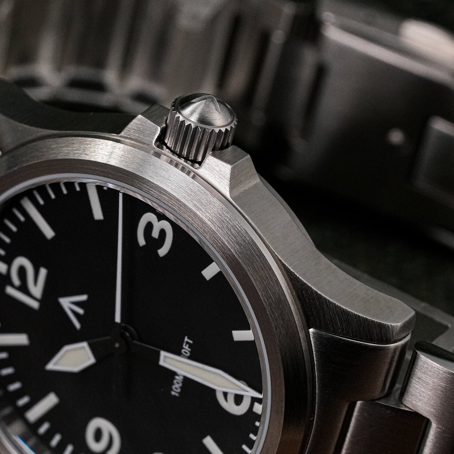 Militado 36mm Field Watch VH31 Sweeping Movt Men Watch ML18