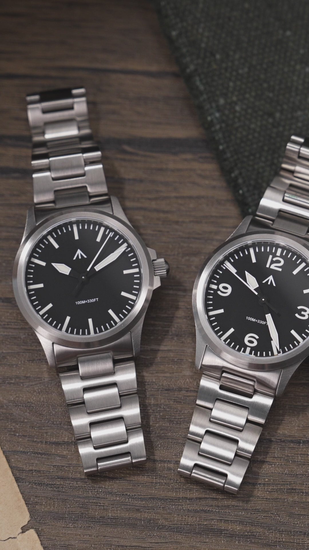 Militado 36mm Field Watch VH31 Sweeping Movt Men Watch ML18