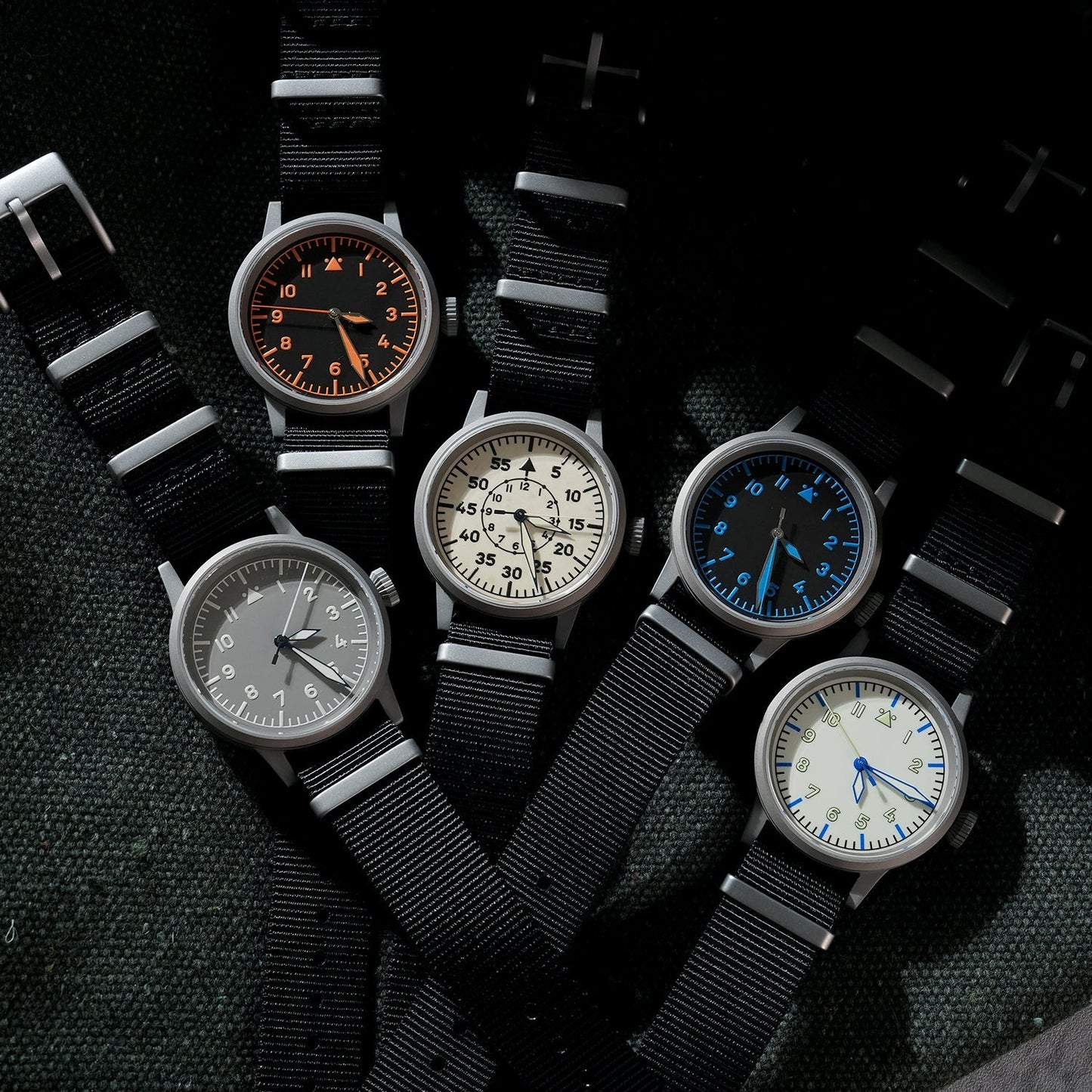 Militado 37mm Sapphire Crystal Retro Flieger Pilot Watch Ml10 V2