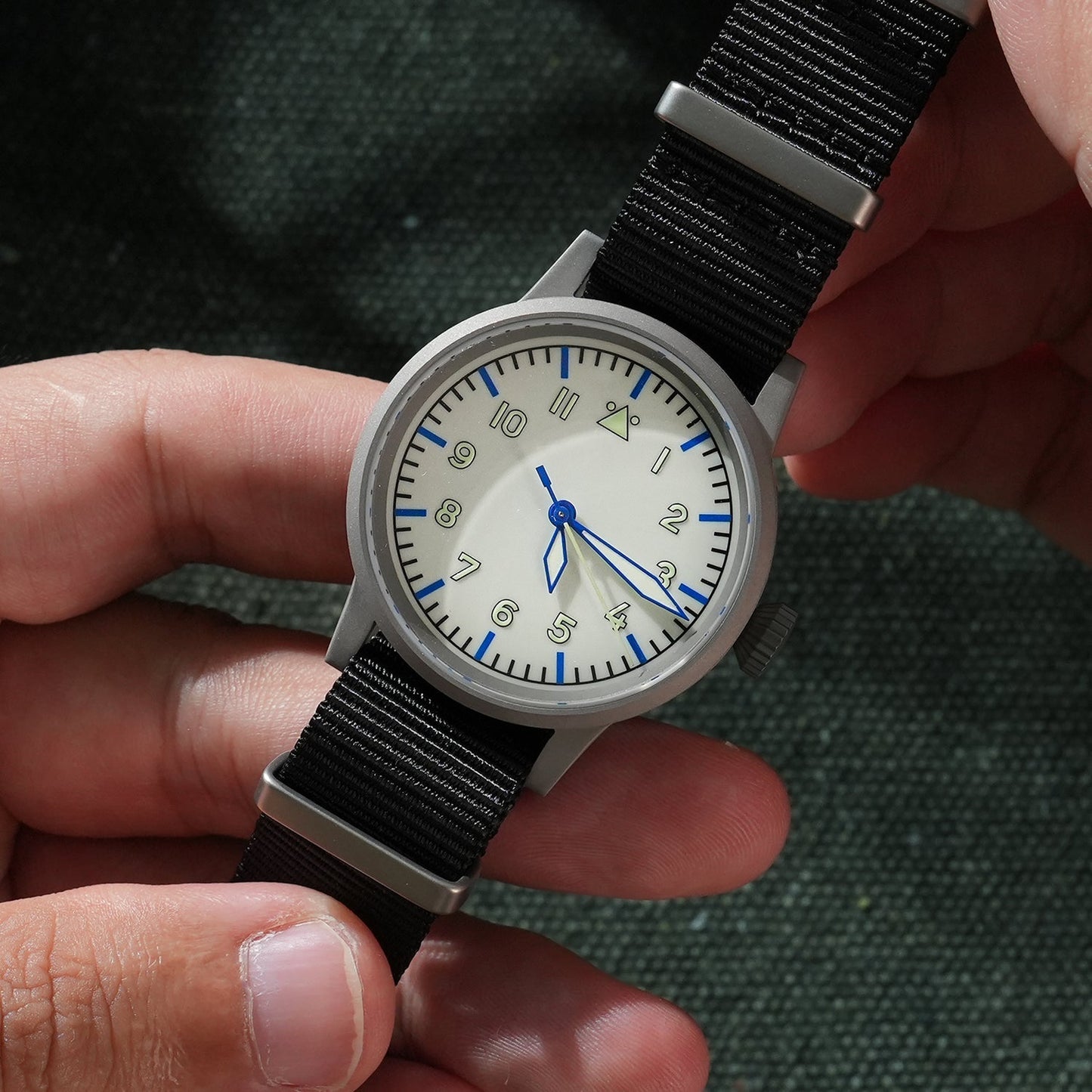 Militado 37mm Sapphire Crystal Retro Flieger Pilot Watch Ml10 V2