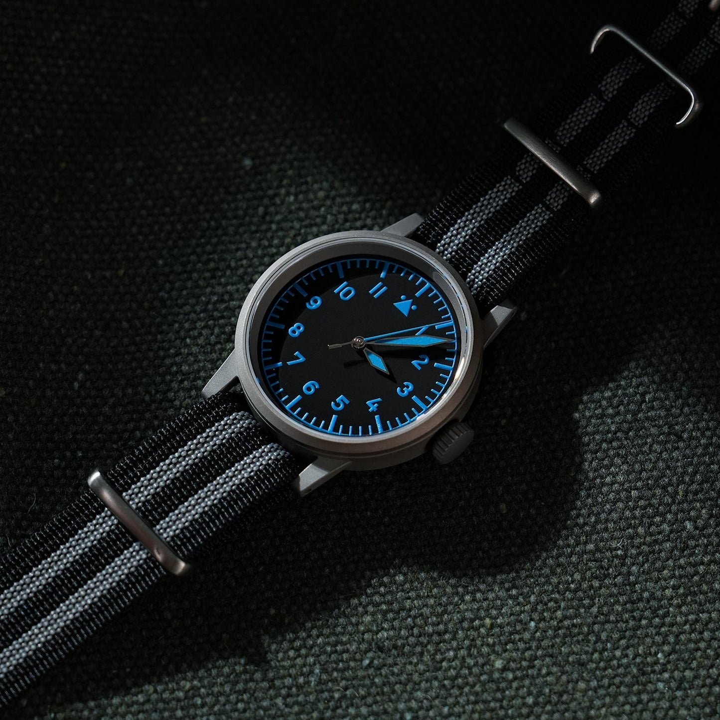 Militado 37mm Sapphire Crystal Retro Flieger Pilot Watch Ml10 V2