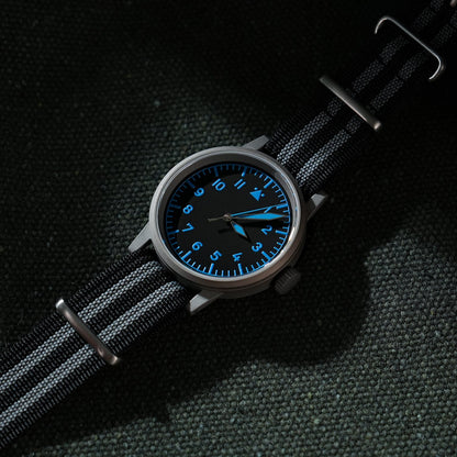 Militado 37mm Sapphire Crystal Retro Flieger Pilot Watch Ml10 V2