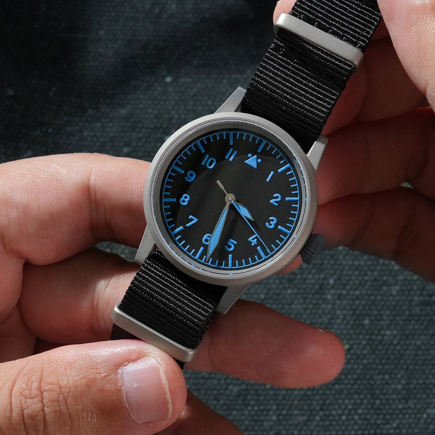 Militado 37mm Sapphire Crystal Retro Flieger Pilot Watch Ml10 V2