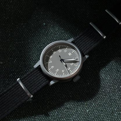 Militado 37mm Sapphire Crystal Retro Flieger Pilot Watch Ml10 V2