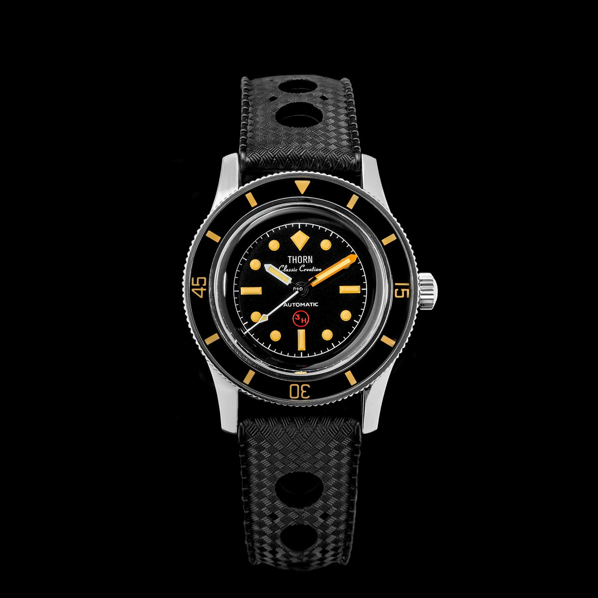 Thorn 38mm 50 Fathoms 3H PT5000 Dive Watch T008