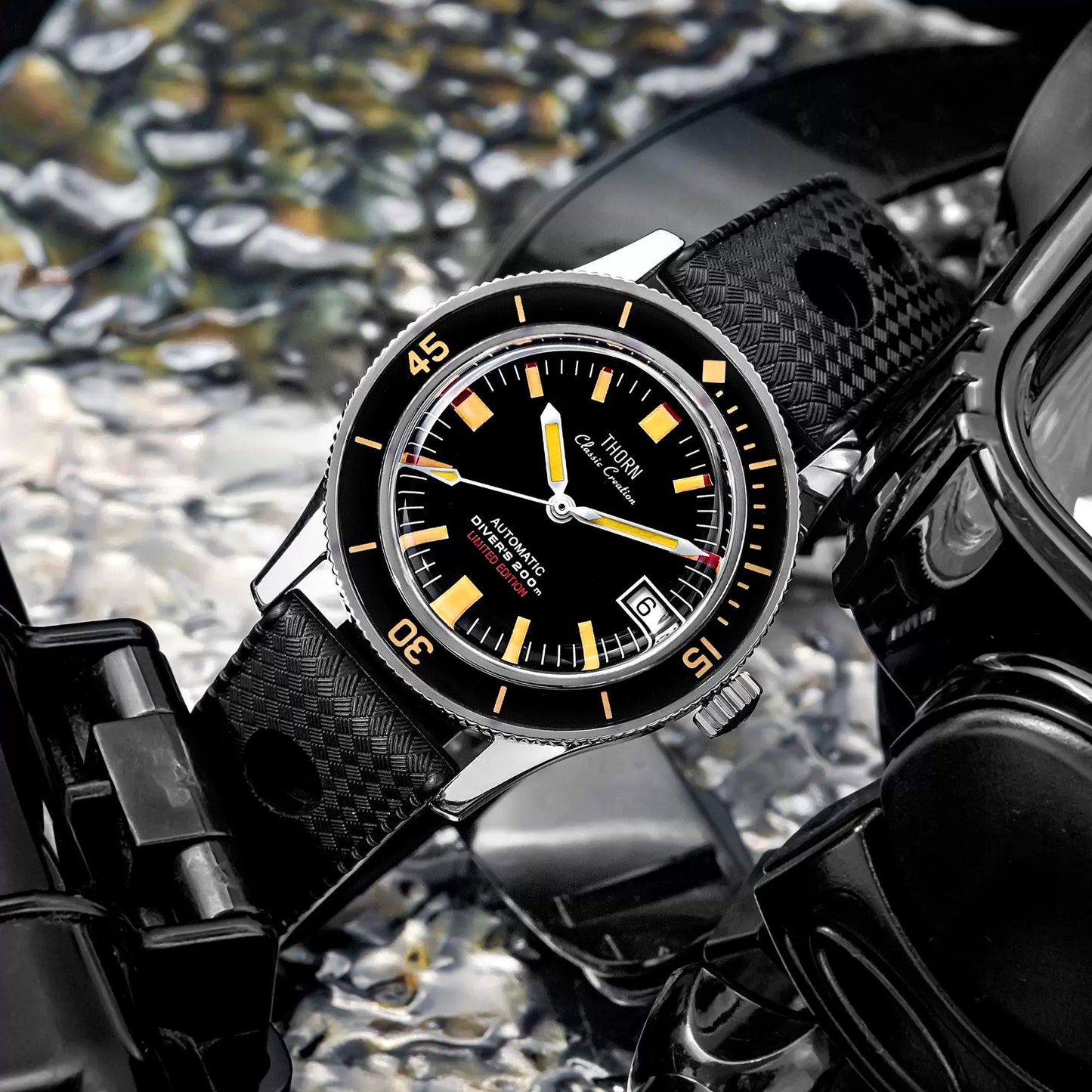 Thorn 38MM 50 Fathoms Sbarakuda PT5000 Dive Watch T006