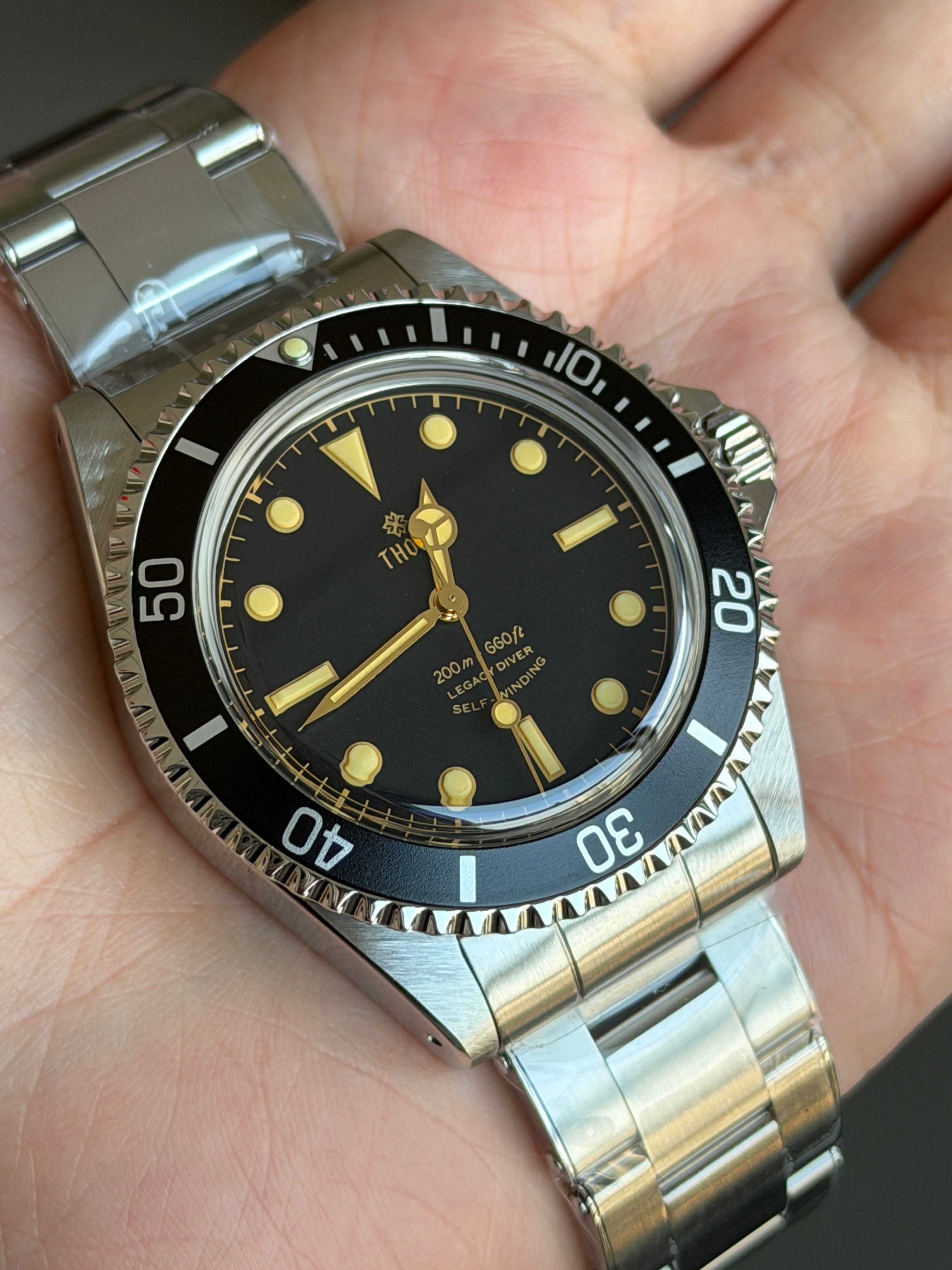 Thorn T023 40mm PT5000 Automatic Mechanical Dive Watch – Vintage