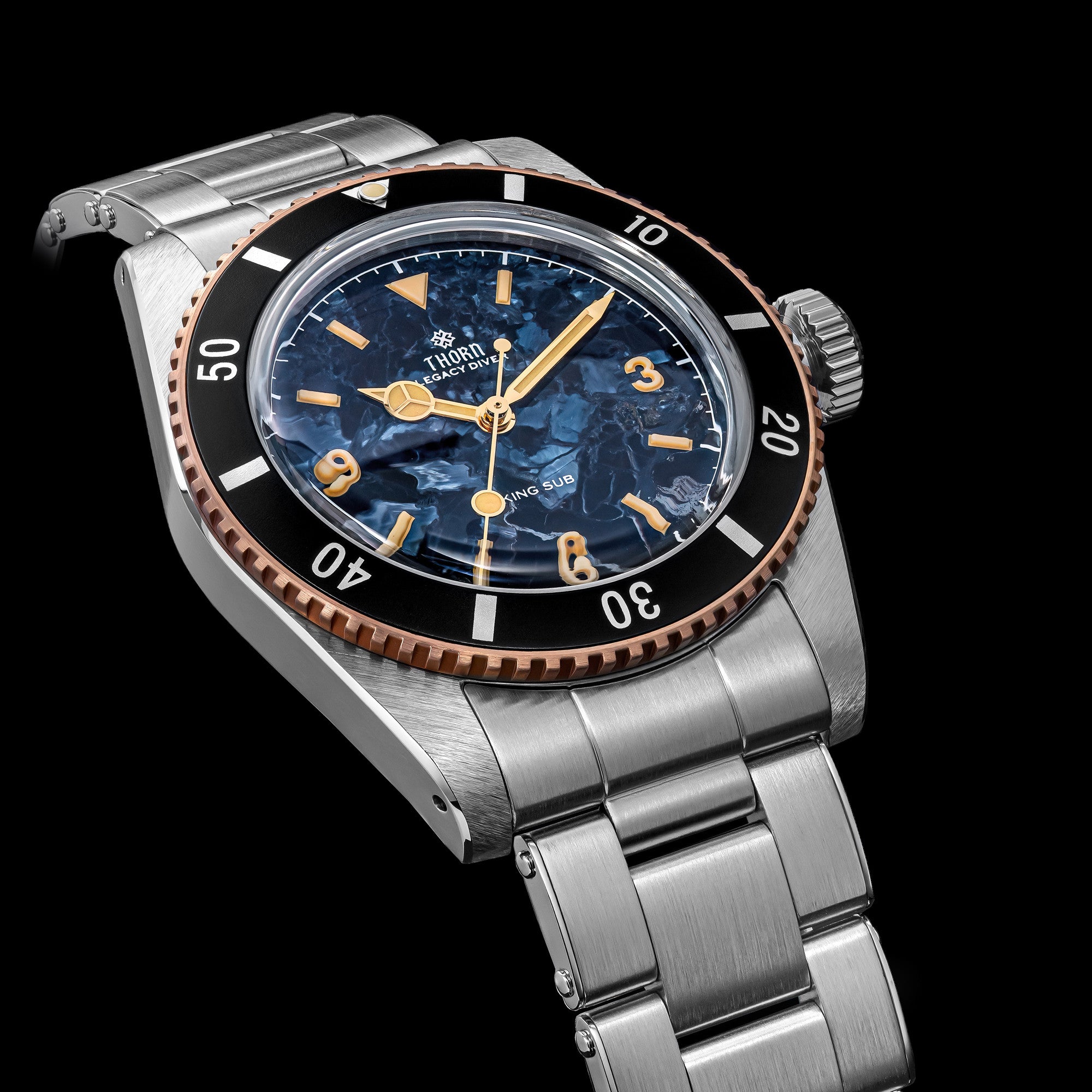 Thorn 37mm SW200 Automatic Dive Watch T027 Pietersite Dial – Thorn