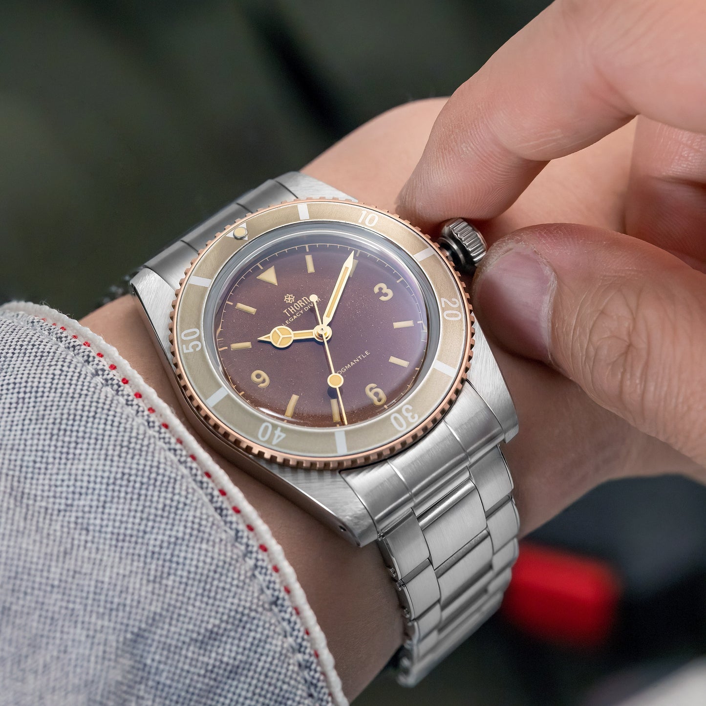 🔥EarlyBird🔥THORN 37mm PT5000 Automatic Dive Watch T028