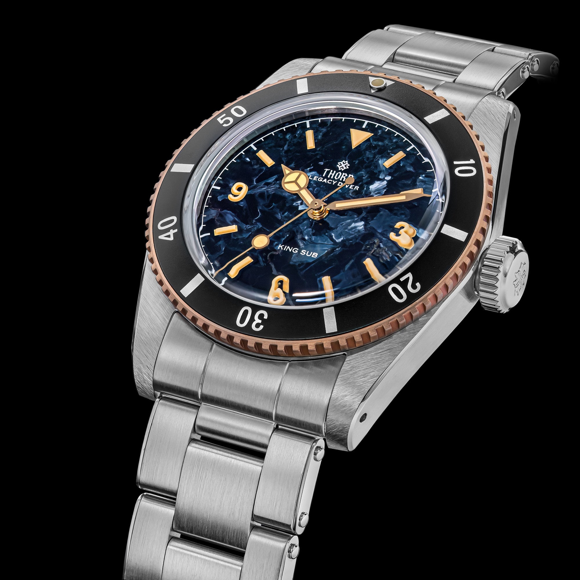 Thorn 37mm SW200 Automatic Dive Watch T027 Pietersite Dial – Thorn