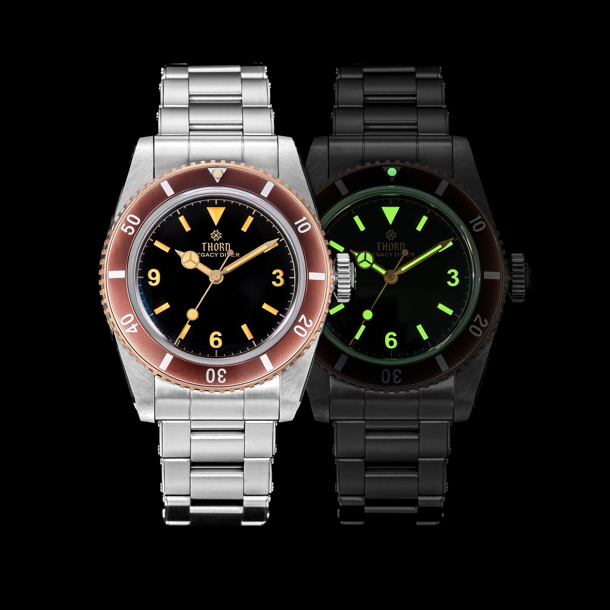THORN T028 37mm PT5000 Automatic Dive Watch – 200M Vintage Diver