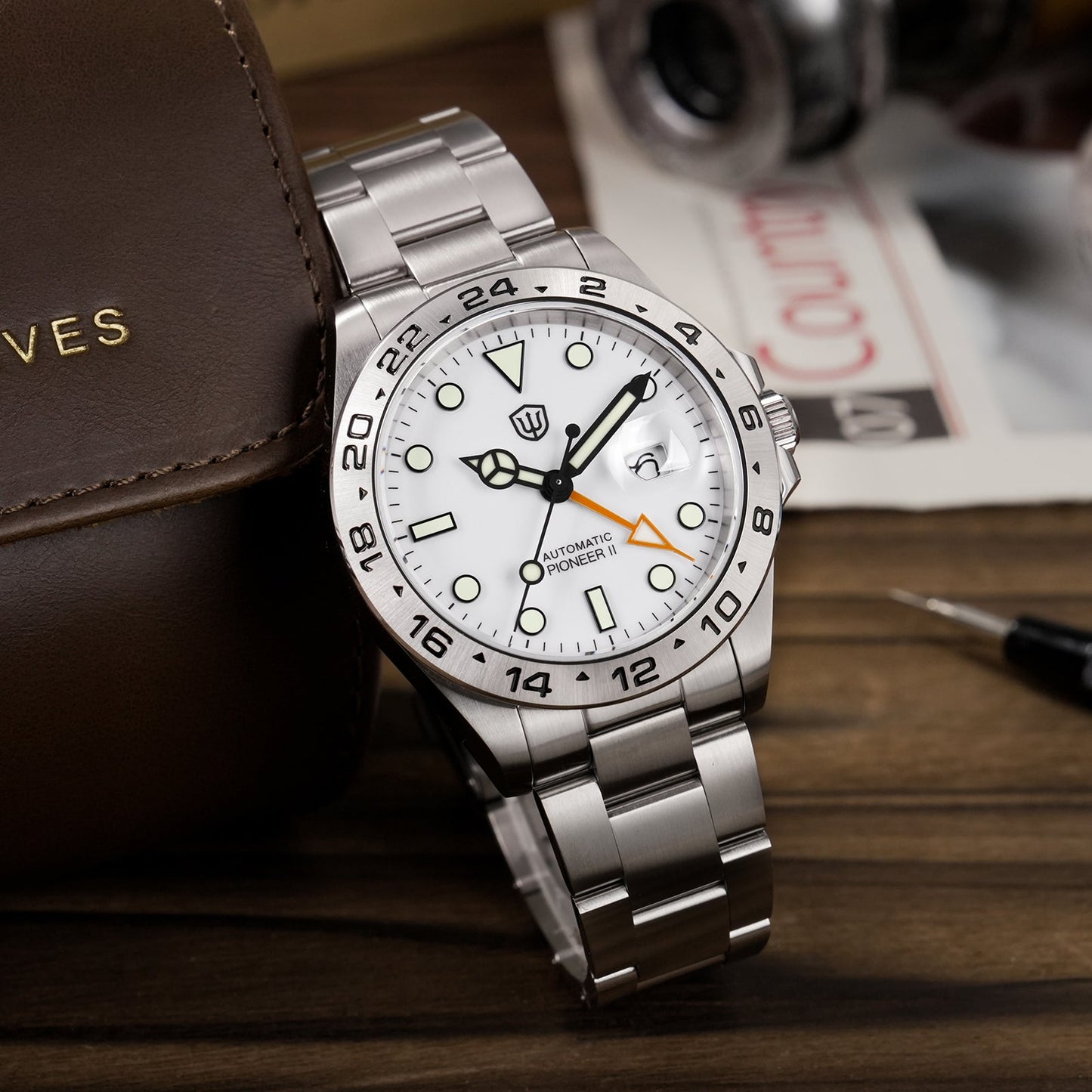 Watchdives WD1993 40mm 6460 GMT Watch